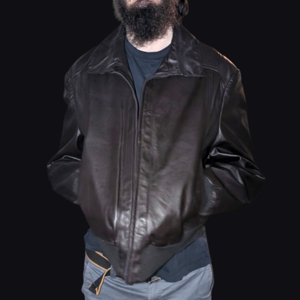 Vintage Leather Bomber